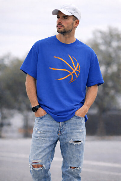 ArtYus Μπλουζάκι Unisex Oversize με στάμπα με σχέδιο μπάλας μπάσκετ – Βαμβακε...