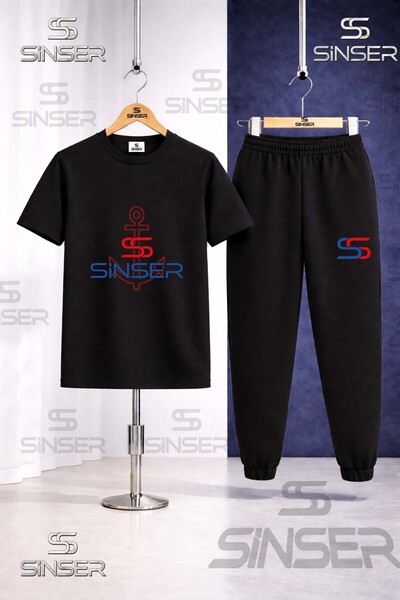 SS SİNSER Παιδικό Σετ Φόρμας με Μπλουζάκι με Στάμπα DENIZ CAPASI ONUNDE