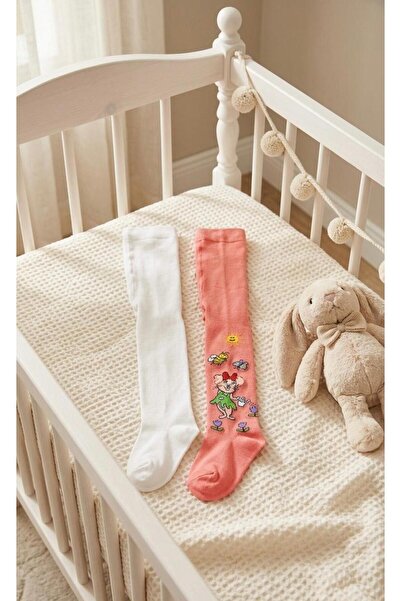 Miniday Baby 2-Piece Baby Girl & Child Cotton Solid Color Pantyhose Newborn H...