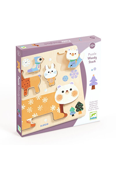 djeco Puzzle lemn animale simpatice,