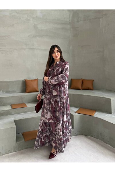 Şeker Portakalım Φόρεμα μάξι μποέμ με λουλουδάτο σχέδιο, μακρυμάνικο, με κουμ...