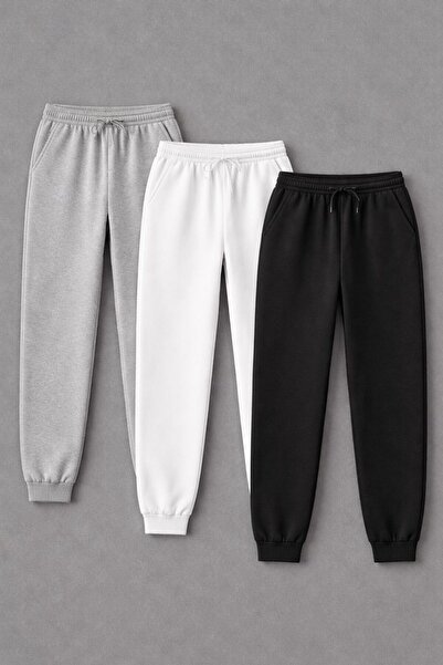 MODA Καλοκαιρινό σετ 3 τεμαχίων βαμβακερό Σετ φόρμας Γκρι, Λευκό, Μαύρο