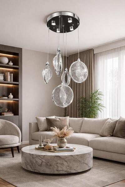 HOMSİ LED FLEXİ 5Lİ KROM KUMANDALI 3 RENK