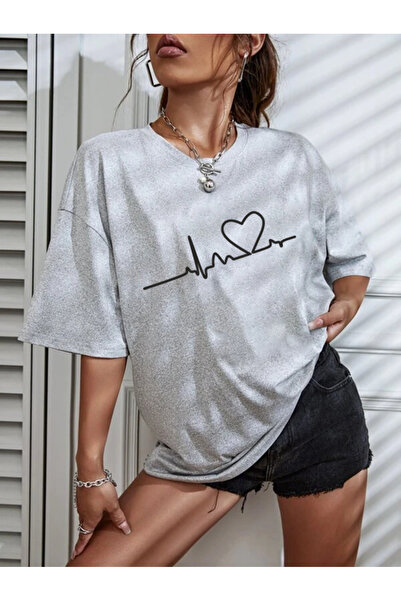 LOTS MODA COPY - LUNAVISTA Heartbeat Printed unisex μπλουζάκι