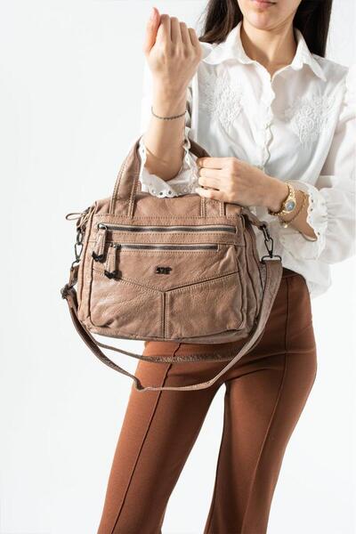 Baginn Vegan δερμάτινη γυναικεία τσάντα ώμου Retro Y.S.Deri τσάντα χειρός με ...