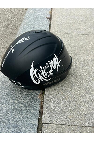 STCKRCO Criminal Kask Sticker – Motor Kaskı İçin Premium Yazı Sticker