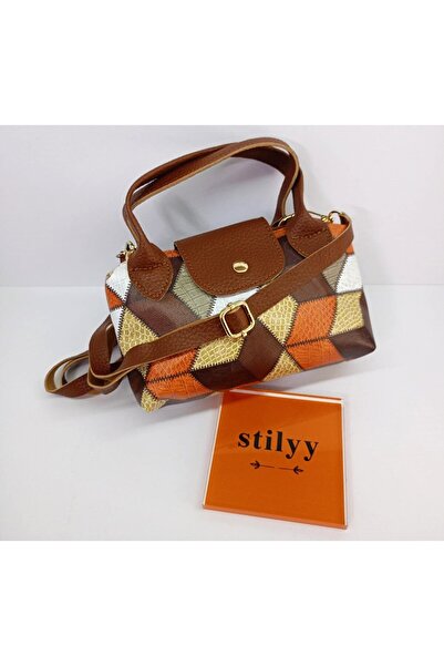 stilyy Geometric Patterned Mini Hand and Shoulder Bag