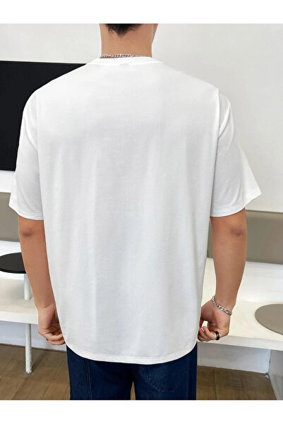 AZIZI TEKSTIL Μπλουζάκι Unisex με ιαπωνική στάμπα Oversize Salas Boyfriend