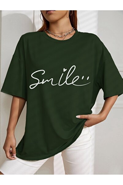 LOTS MODA Μπλουζάκι με στάμπα με χαμόγελο