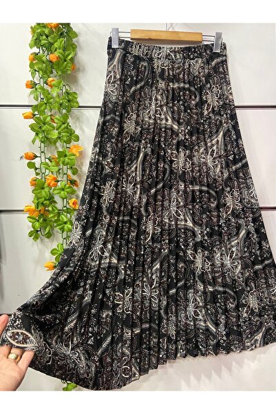 edu collection Φούστα κρεπ με σχέδια και επένδυση