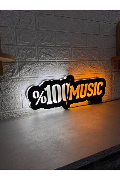 özgün lazer 3d dekor baskı ışıklı hediyelik %100 müzik yazılı dekor