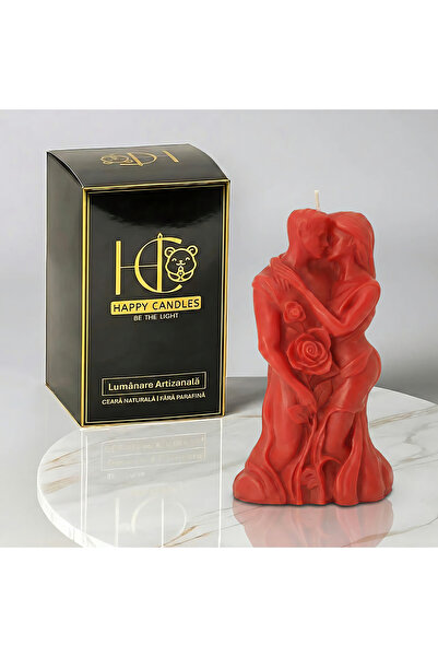 Happy Candles Beeswax Candle, Lovers, Valentine's Day