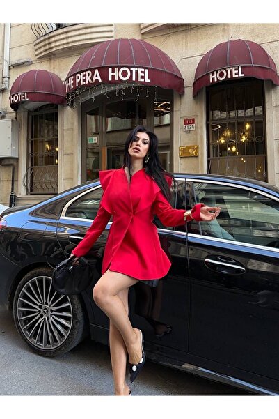 Ekim Store Σακάκι μπλέιζερ με επένδυση και λεπτομέρεια στους ώμους