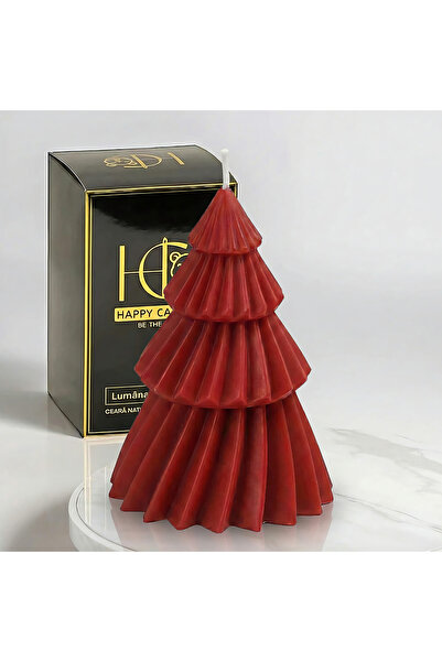 Happy Candles Beeswax Candle, Christmas Tree S, Christmas