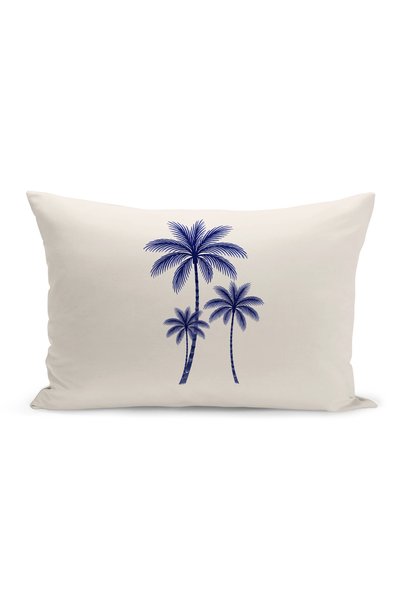 Bertille Home Palmiye Series Double-Sided Digital Printed 3-Piece Throw Pillow Cover Set (Palm Tree)