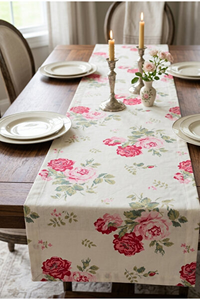 Hemdeucuz Floral Pattern Decorative Runner