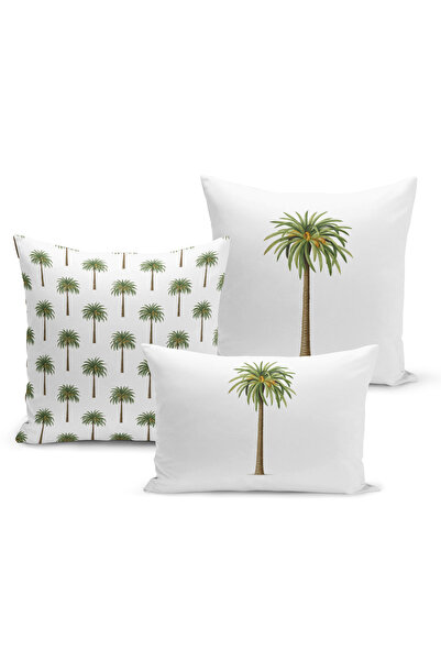 Bertille Home Σετ 3 καλύμματα μαξιλαριών με ψηφιακή εκτύπωση διπλής όψης της ...
