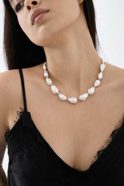 JİMNY JEWELRY NERINA Barok İnci Kolye