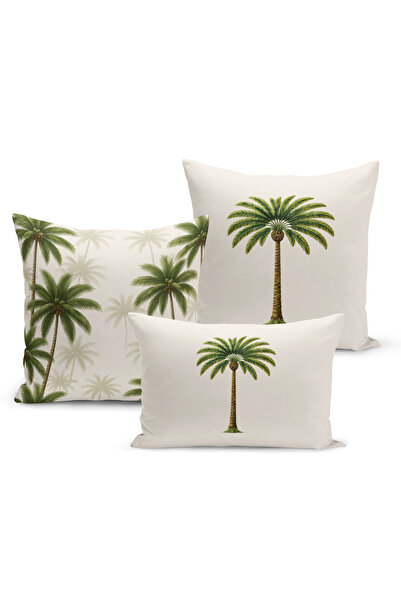 Bertille Home Σετ 3 καλύμματα μαξιλαριών με ψηφιακή εκτύπωση διπλής όψης της ...
