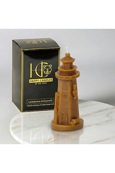 Happy Candles Beeswax candle, Lighthouse