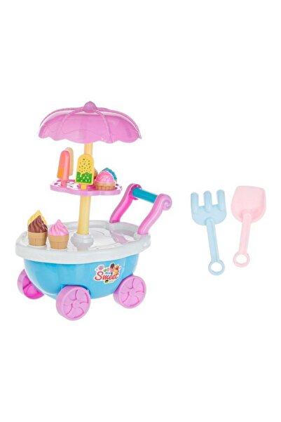 OEM Set de plajă Cărucior de înghețată 25 x 14 x 33 cm și 11 Accesorii