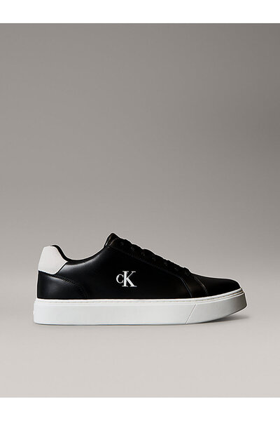 Calvin Klein Leather Signature Logo Trainers