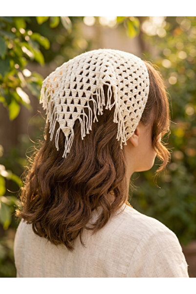 Cybela El Yapımı Trend Örgü Saç Bandanası