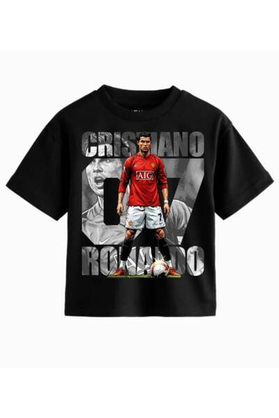 ROLY Tricou Unisex Bumbac Print Fotbal Legend Cristiano Ronaldo