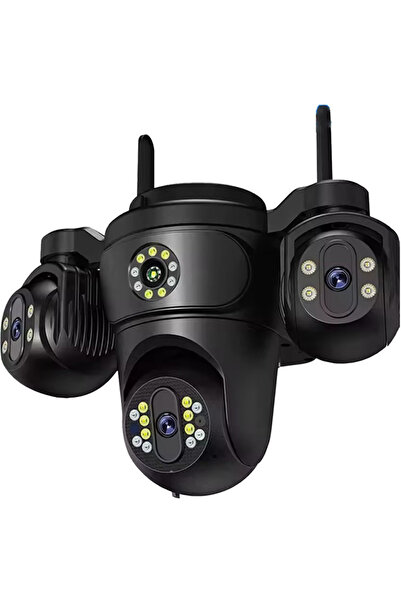 Ukron 4 Kameralı 4 Lens Wifi Kamera Hi-Easy Türkçe Uygulama IP66 Su Geçirmez ...