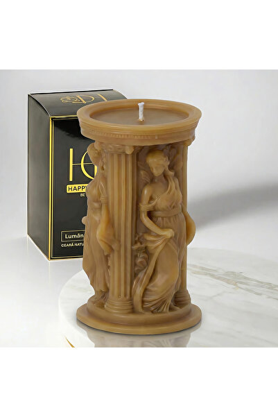 Happy Candles Beeswax Candle, Greek Goddess Athena