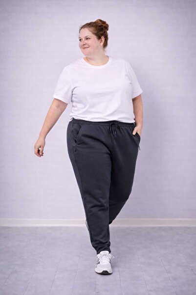 AKT بنطلون رياضي كبير الحجم مع أرجل مطاطية 3XL-6XL