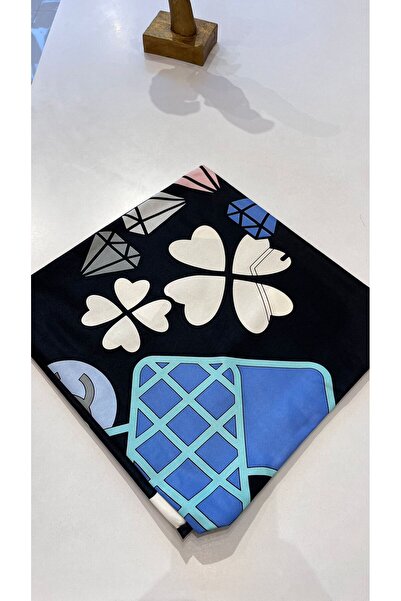 EB SCARF Büyük Boy (140*140) İthal Twill ipek Eşarp