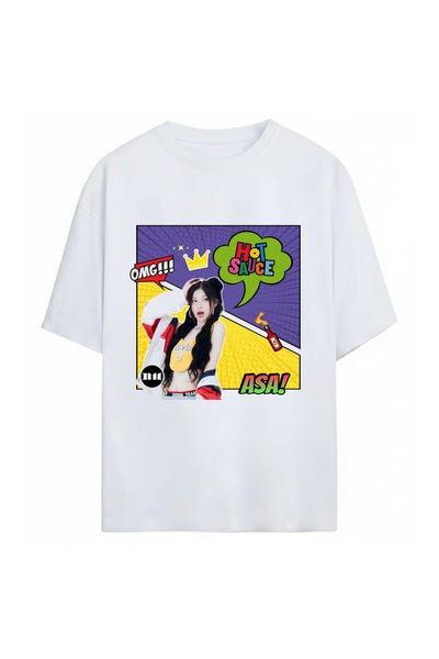 SVART WEAR Asa BabyMonster K-Pop unisex majica prevelikog kroja od 100% pamuka