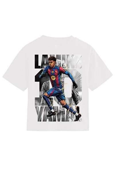 ROLY Tricou Unisex Bumbac Print Fotbal Rising Star Lamine Yamal