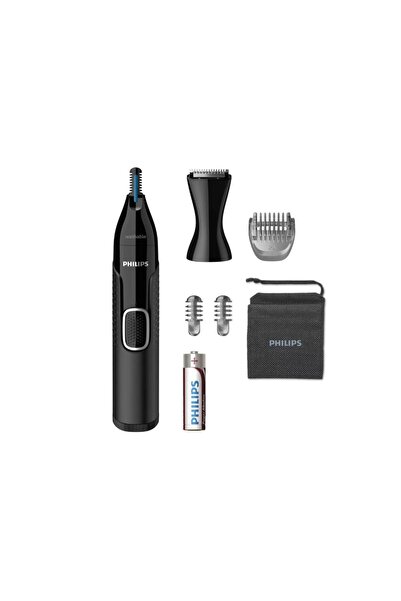 Philips Τρίμερ μύτης και αυτιών Nt5650 16, Μπαταρία, Πλενόμενο, Για υγρή και ...