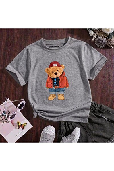 playwear Bot Gözlük Cute Printed 100% Cotton Crew Neck Παιδικό unisex μπλουζά...