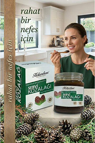 hekimhan bitkisel Hekimhan Servi Kozalağı Macunu 240g – Doğal Bitkisel Karışım