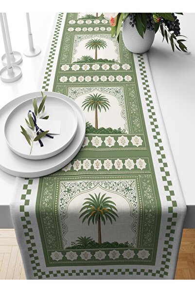 Bertille Home Palmiye Series 140X40 cm Digital Printed Runner (Palm Tree)