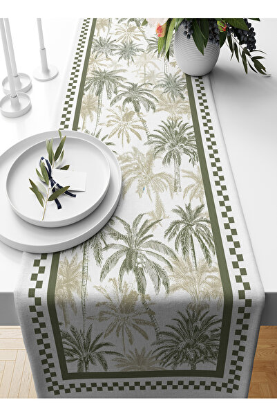Bertille Home Palmiye Series 140X40 cm Digital Printed Runner (Palm Tree)