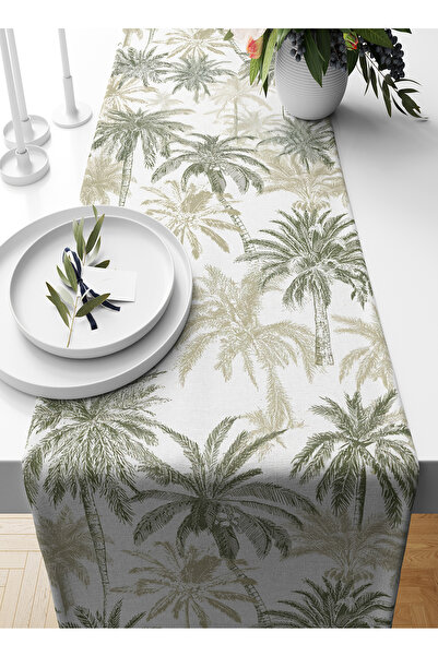 Bertille Home Palmiye Series 140X40 cm Digital Printed Runner (Palm Tree)