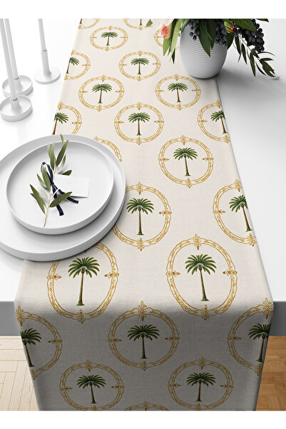 Bertille Home Palmiye Series 140X40 cm Digital Printed Runner (Palm Tree)