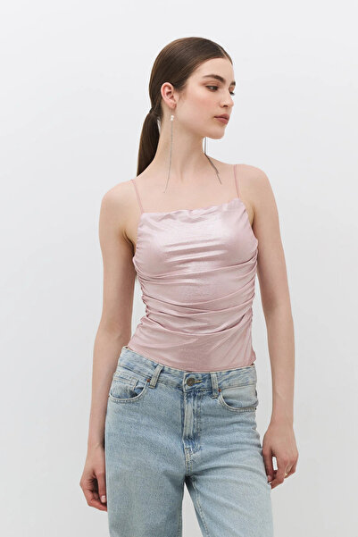 No Matter What İnce Askılı Crop Top