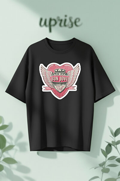 Vordevia Μπλουζάκι Bon Jovi It’s My Life με στάμπα, βαμβακερό, oversized