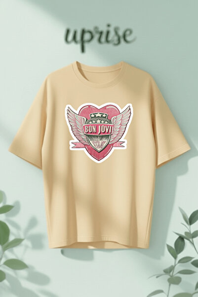 Vordevia Μπλουζάκι Bon Jovi It’s My Life με στάμπα, βαμβακερό, oversized