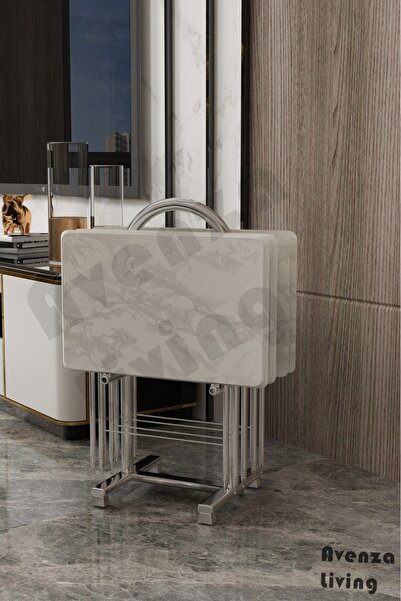 Avenza Furniture AVENZA LİVİNG MDF MEBRAN KAPLAMA ÇANTA SEHPA