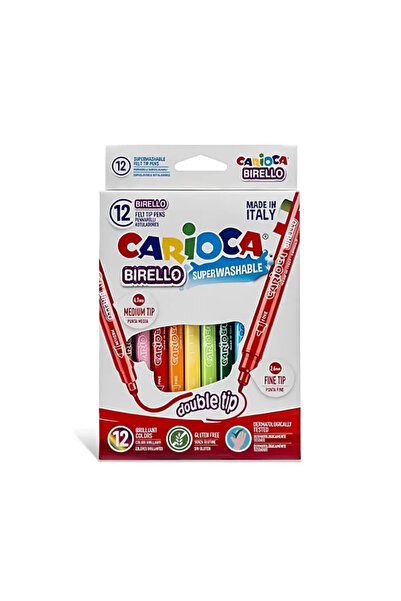 Angel Of Life Carioca Birello Super Washable Double Sided Felt Crayons Pack o...