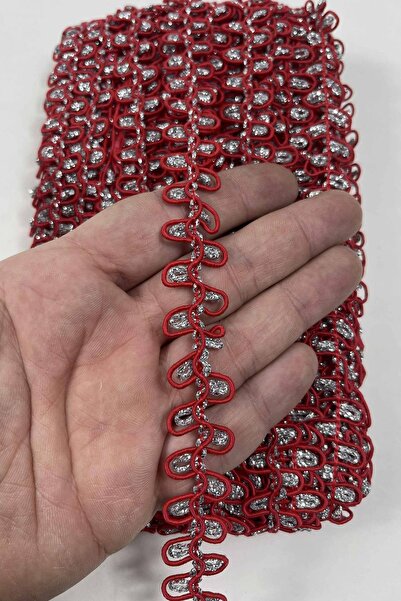 Hobigram Red Silver Ravi Decorative Ribbon – Handcrafted Ornamental Ribbon 5 ...