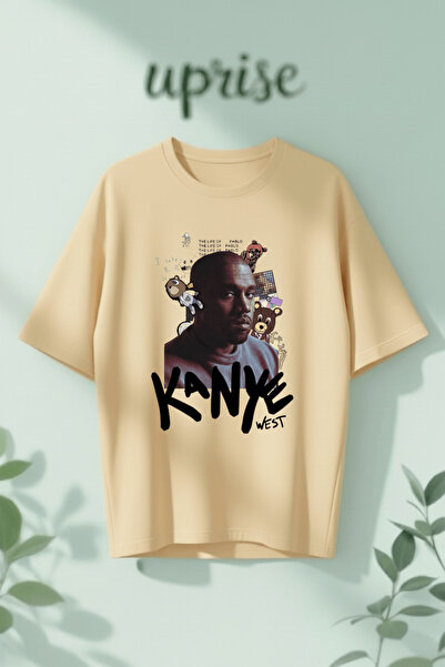 Vordevia Tricou oversize din bumbac imprimat Kanye West