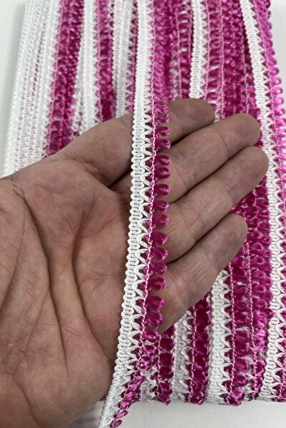 Hobigram Fuchsia White Exia Decorative Ribbon – Handcrafted Ornamental Ribbon...