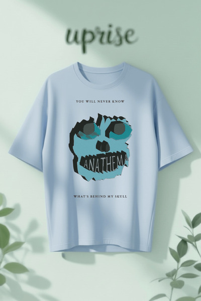 Vordevia Μπλουζάκι από βαμβάκι με στάμπα Anathema σε oversized γραμμή